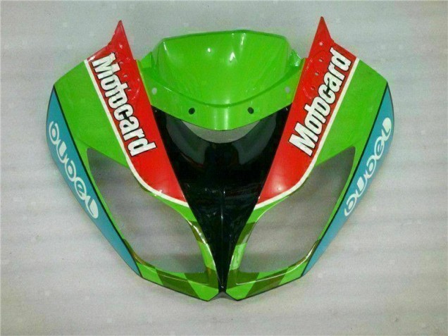 Rojo Verde Motocard Carenado Moto Kawasaki ZX6R 09-12 Rojo Verde Motocard Carenado Moto Kawasaki ZX6R 09-12