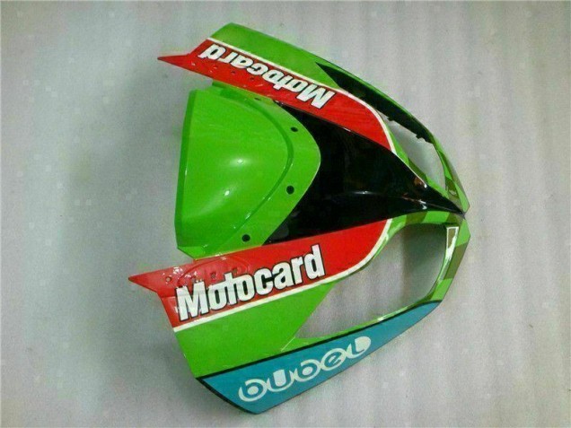 Rojo Verde Motocard Carenado Moto Kawasaki ZX6R 09-12 Rojo Verde Motocard Carenado Moto Kawasaki ZX6R 09-12