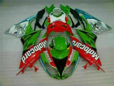 Rojo Verde Motocard Carenado Moto Kawasaki ZX6R 09-12