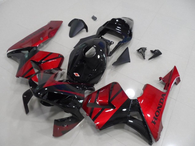 Rojo caramelo Negro Carenado Moto Honda CBR 600 RR 03-04 Rojo caramelo Negro Carenado Moto Honda CBR 600 RR 03-04
