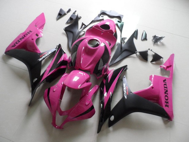 Rosa Negro Carenado Moto Honda CBR 600 RR 07-08 Rosa Negro Carenado Moto Honda CBR 600 RR 07-08