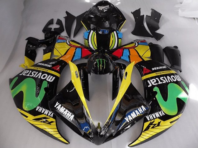 Rossi Movistar Carenado Moto Yamaha R1 12-14 Rossi Movistar Carenado Moto Yamaha R1 12-14