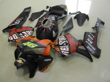 Rossi Negro Mate Carenado Moto Honda CBR 600 RR 05-06