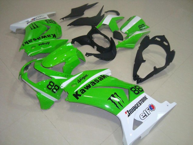 Verde & Blanco Carenado Moto Kawasaki ZX 250R 08-12 Verde & Blanco Carenado Moto Kawasaki ZX 250R 08-12