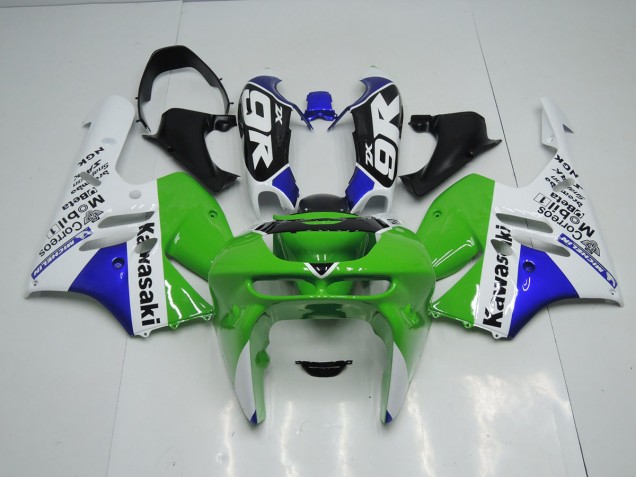 Verde Blanco Carenado Moto Kawasaki ZX9R 94-97 Verde Blanco Carenado Moto Kawasaki ZX9R 94-97