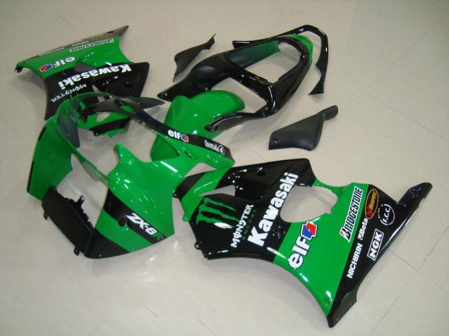 Verde Monster Carenado Moto Kawasaki ZX6R 00-02