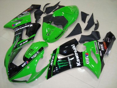 Verde Monster Carenado Moto Kawasaki ZX6R 05-06