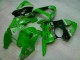 Verde Negro ABS Carenado Motocicleta Kawasaki ZX6R 00-02