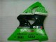 Verde Negro ABS Carenado Motocicleta Kawasaki ZX6R 00-02