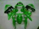 Verde Negro ABS Carenado Motocicleta Kawasaki ZX6R 00-02