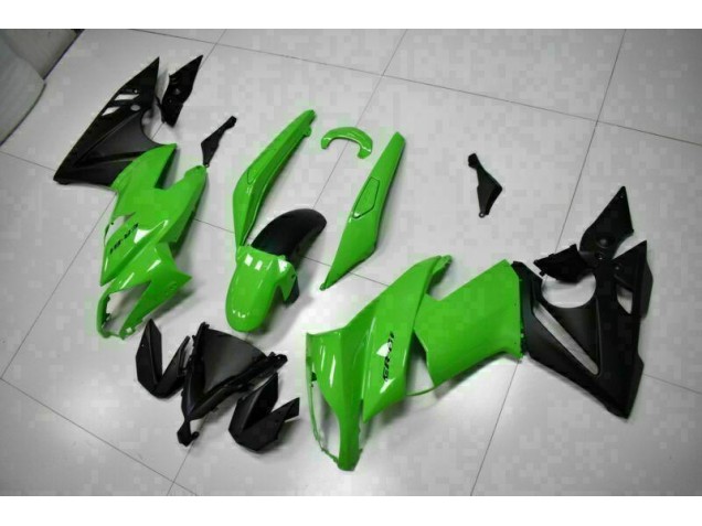 Verde Negro ABS Moto Plástico Kawasaki EX650 09-11 Verde Negro ABS Moto Plástico Kawasaki EX650 09-11