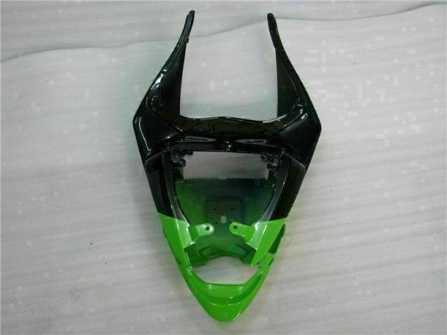Verde Negro ABS Moto Plástico Kawasaki ZX6R 09-12 Verde Negro ABS Moto Plástico Kawasaki ZX6R 09-12