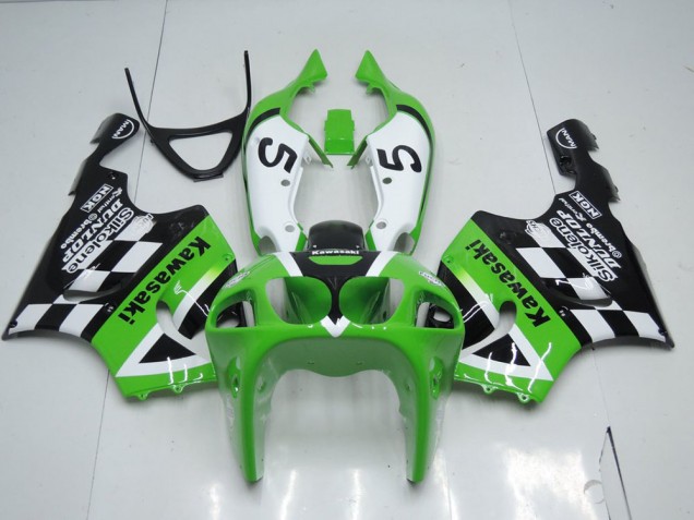Verde Negro & Blanco Carenado Moto Kawasaki ZX7R 96-03 Verde Negro & Blanco Carenado Moto Kawasaki ZX7R 96-03