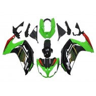 Verde Negro Carenado Moto Kawasaki EX650 12-16