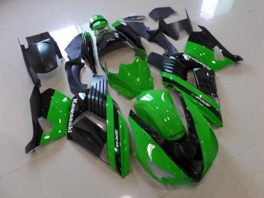 Verde & Negro Carenado Moto Kawasaki ZX14R ZZR 1400 06-11