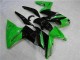 Verde Negro Carenado Moto & Plástico Kawasaki EX650 06-08 Verde Negro Carenado Moto & Plástico Kawasaki EX650 06-08