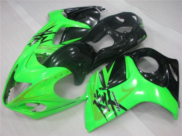 Verde Negro Carenado Moto Suzuki GSXR 1300 Hayabusa 08-19 Verde Negro Carenado Moto Suzuki GSXR 1300 Hayabusa 08-19
