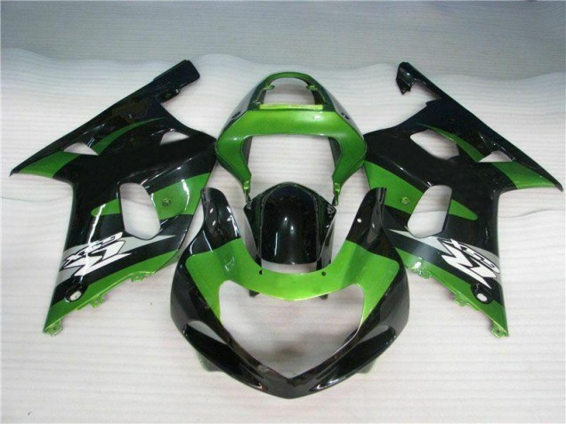 Verde Negro Carenado Moto Suzuki GSXR 600 / 750 K1 K2 K3 01-03 Verde Negro Carenado Moto Suzuki GSXR 600 / 750 K1 K2 K3 01-03