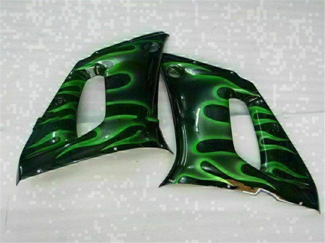 Verde Negro Carenado Moto Yamaha R6 98-02 Verde Negro Carenado Moto Yamaha R6 98-02