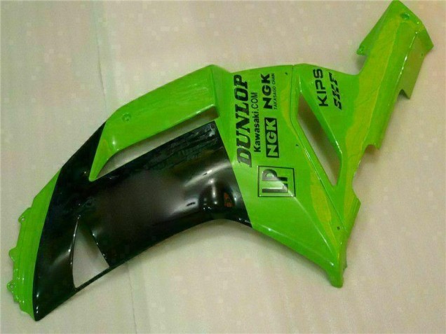 Verde Negro Dunlop Carenado Moto Kawasaki ZX6R 07-08 Verde Negro Dunlop Carenado Moto Kawasaki ZX6R 07-08