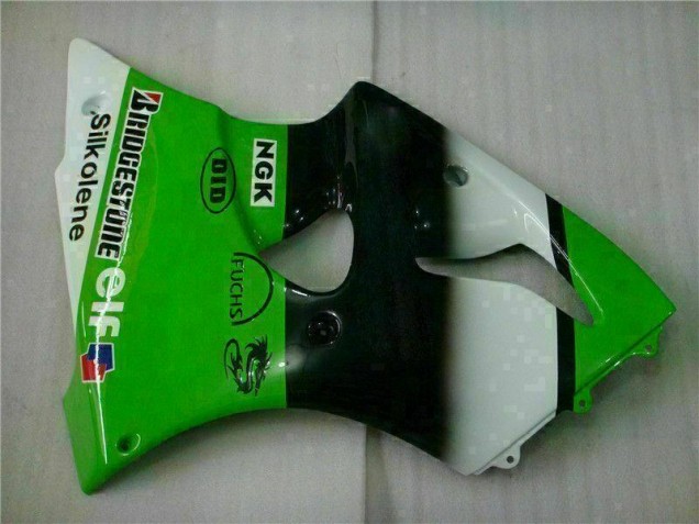 Verde Negro Inyección Kits Carenado Moto Kawasaki ZX6R 00-02