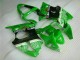 Verde Negro Kit ABS Carenado Motocicleta Kawasaki ZX6R 00-02