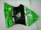 Verde Negro Kit ABS Carenado Motocicleta Kawasaki ZX6R 00-02
