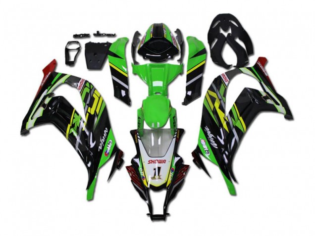 Verde Negro Kits ABS Carenado Motocicleta Kawasaki ZX10R 11-15 Verde Negro Kits ABS Carenado Motocicleta Kawasaki ZX10R 11-15