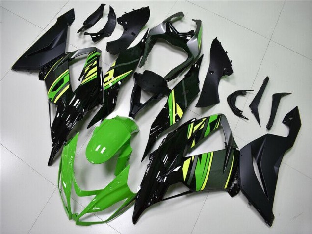 Verde Negro Kits Carenado Moto Kawasaki ZX6R 13-18 Verde Negro Kits Carenado Moto Kawasaki ZX6R 13-18