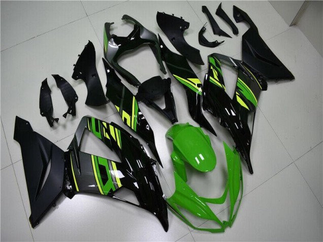 Verde Negro Kits Carenado Moto Kawasaki ZX6R 13-18 Verde Negro Kits Carenado Moto Kawasaki ZX6R 13-18